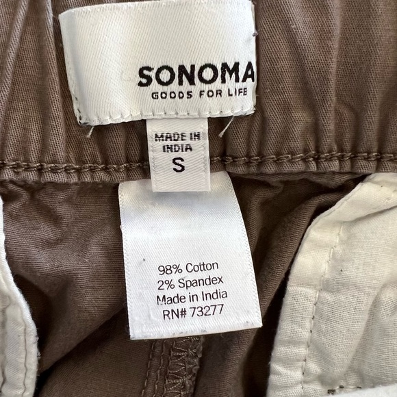 Sonoma Stretch Cotton Drawstring Jogger Pants in Taupe Men’s Sz S - Picture 5 of 6